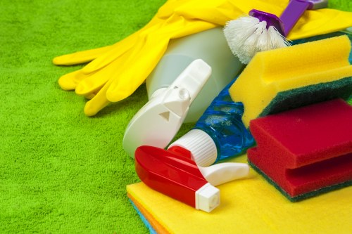 Marketing and analytics cookie settings on a cleaning service website